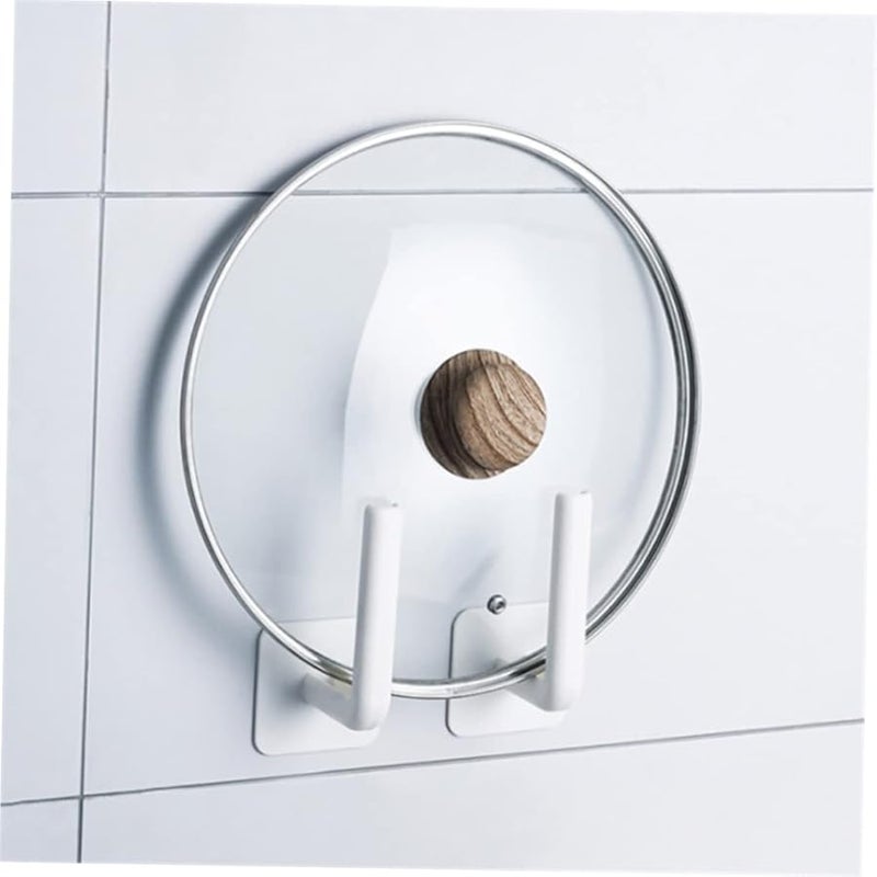 White Self Adhesive Wall Hooks 10pcs No Drill Hangers for Kitchen Bathroom Towels - Image 5