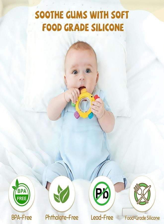 TOHIBEE Baby Teething Toys with Rattle for 3-6 6-12 Months, Silicone Teether Ring - Image 4