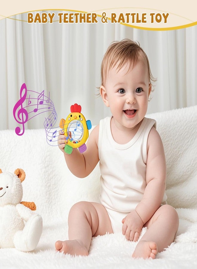 TOHIBEE Baby Teething Toys with Rattle for 3-6 6-12 Months, Silicone Teether Ring - Image 3