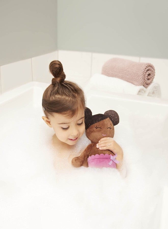 LullaBaby Babi – 14-Inch Bath Doll – Deep Tone & Removable Clothes – Water Toys – Towel & Bath Ducky – 2 Years + – Bath Doll (Deep Tone) - Image 4
