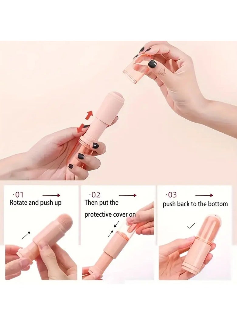 4-in-1 Retractable Makeup Brush Set - Perfect For Foundation, Powder, Eye Shadows, And Travel - Ideal Gift