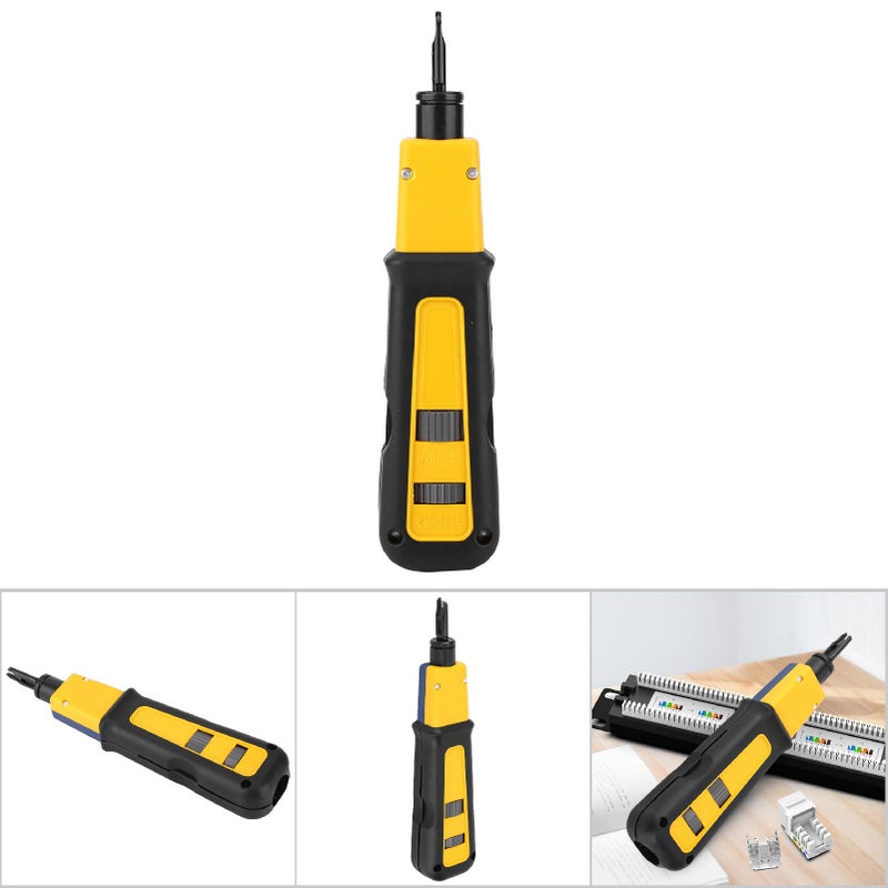 Punch Down Tool Steel Plastic Handle Wire Cutter Crimping Electrical Equipment Supplies - Image 2