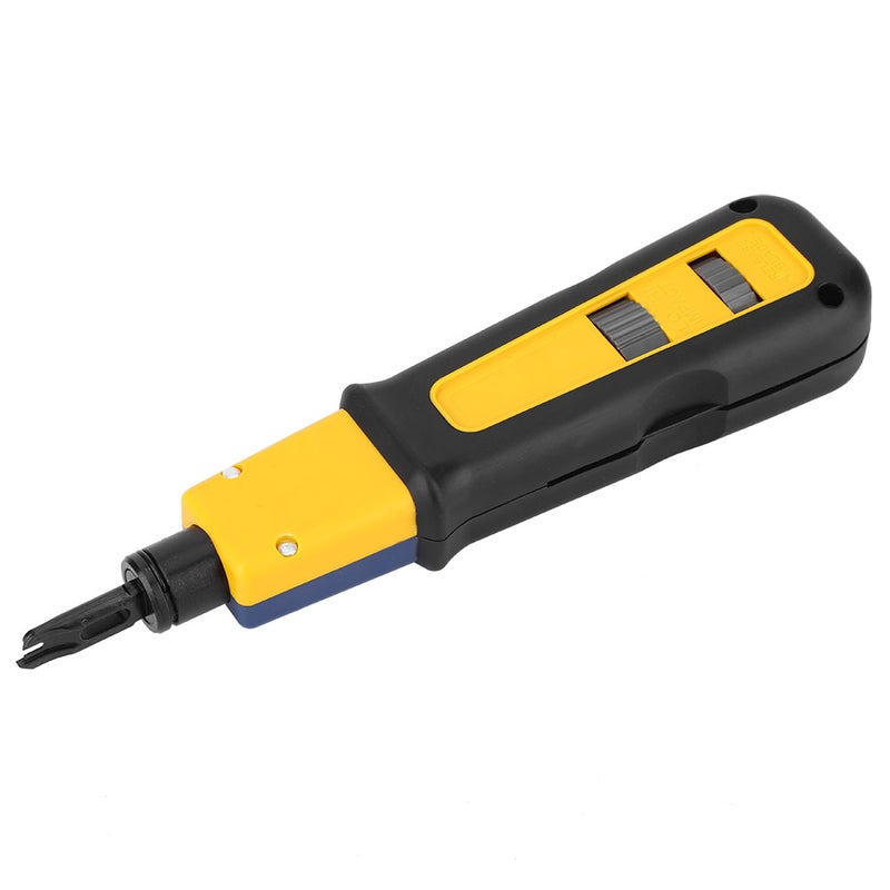 Punch Down Tool Steel Plastic Handle Wire Cutter Crimping Electrical Equipment Supplies - Image 1