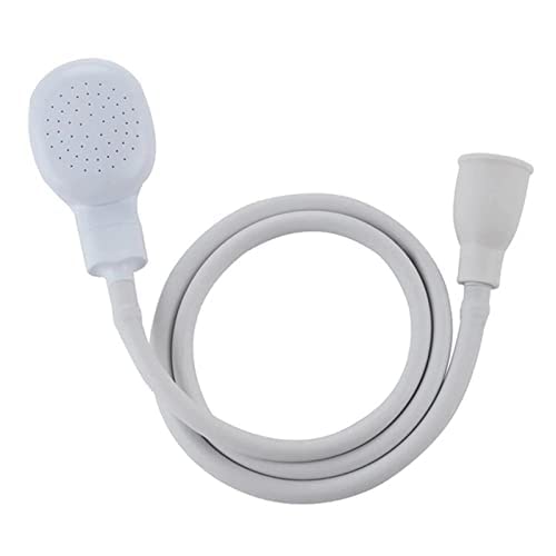 Pet Monastry Portable Sink Hose Faucet Sprayer Pet Faucet Sprayer Shampoo Sprayer Suitable for Washing Hair Washing Pets and Cleaning Tub White Size 39 Inch - Image 3