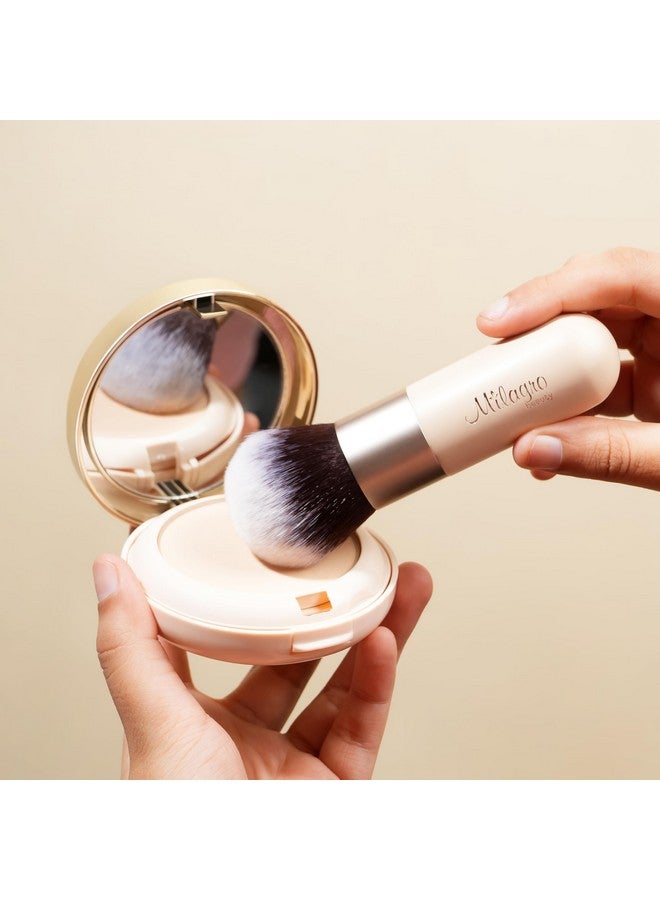 Milagro Beauty Kabuki Brush 11, Super Fluffy, Dense Multiuse Brush For Foundation Blending, Powder Setting, Blush, Bronzer, Ideal For Face & Body, Suitable With Cream & Powder Makeup - Image 3