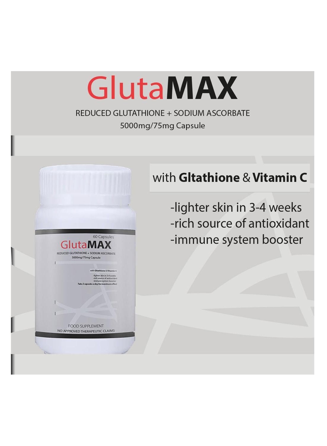 GlutaMAX Glutamax skin whitening for beautiful and youthful skin | Best Price Bahrain