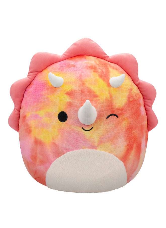 Squishmallows Large Plush 16 inch Trinity Pink Tie-Dye Triceratops with Fuzzy Belly and Winking Officially Licensed Kellytoy Plush Toy Colorful Soft Gift for Kids Girls & Boys Washable Squishy Stuff Toy Multicolor All Age  - Image 5