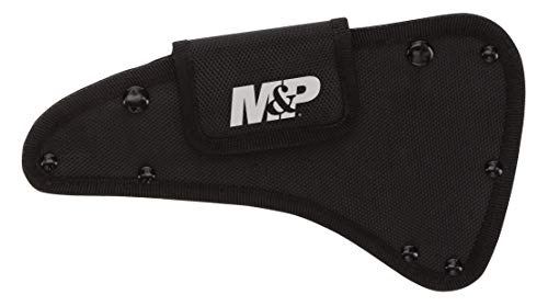 Smith & Wesson M&P Extraction & Evasion 16in S.S. Full Tang Tactical Axe with a Spearpoint Spine, Rubberized Handle and Sheath for Outdoor, Survival and EDC - Image 2