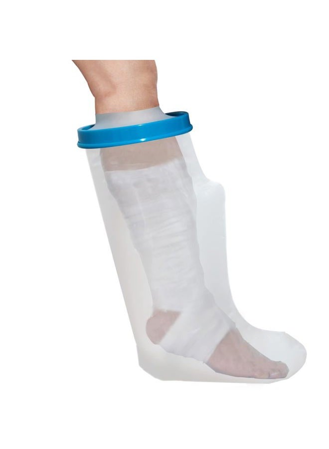 Tideshake 100% Waterproof Leg Cast Cover for Showering, Reusable Adult Short Leg Cast Protector, Cast Covers for Shower Leg, Cast Bag for Shower, Cast Cover for Showering Foot - Image 1