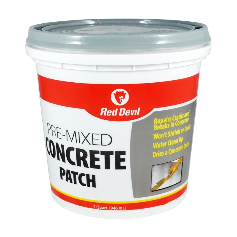 Red Devil Pre-Mixed Concrete Patch - 1 Quart, Gray - Image 1