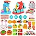 Aprilwolf 59 PCS 3 in 1 Dough Sets for Kids Ages 348 Art Crafts Dough Tools Kit Ice Cream Playset Noodle Hamburger Maker Machine Kitchen Creations Food Play Toys Toddlers Boys Girls - Image 3