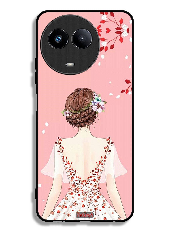 Tolwak Realme 11 5G Protective Case Cover Standing Girl Art - Image 1