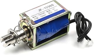 Fielect DC 12V 25N Push Pull Type Solenoid Electromagnet, 0.4A 10mm Stroke, Open Frame Type Solenoid, Linear Motion, - Image 1