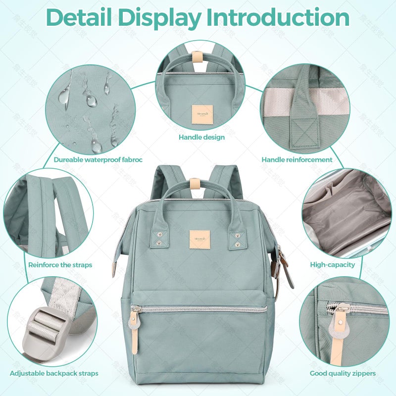 Himawari Laptop Backpack for Women & Men - Travel Backpack With USB Charging Port, Water Resistant, College & School Bag - Image 4