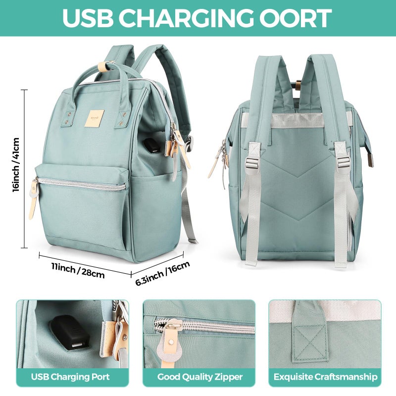 Himawari Laptop Backpack for Women & Men - Travel Backpack With USB Charging Port, Water Resistant, College & School Bag - Image 3
