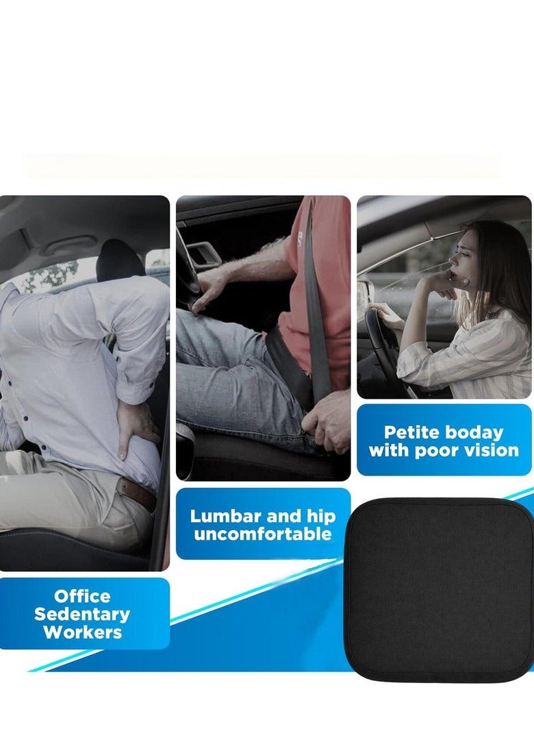 اي جي سي وسادة مقعد طبية من الإسفنج الذكي (Memory Foam) للسيارة ومقاعد المكتب، وسادة لتخفيف آلام العصعص، داعم لمنطقة العجز، وسادة مقعد مانعة للانزلاق، وسادة مريحة ومحمولة للاستخدام أثناء القيادة والعمل والسفر، ومناسبة للكراسي المتحركة والاستخدام المنزلي (وسادة داعمة للظهر). - Image 5