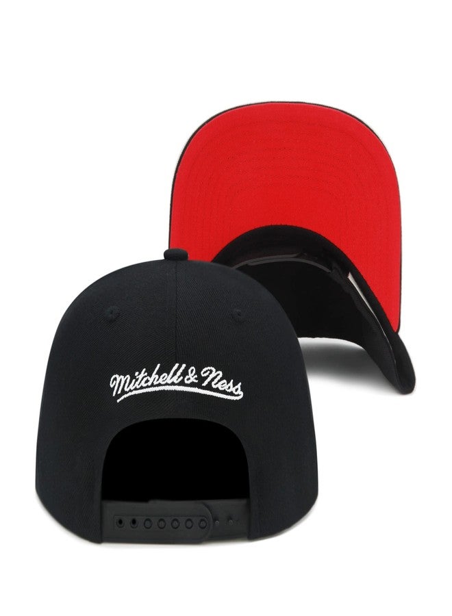 Mitchell & Ness Branded Eagle Snapback Hat Adjustable Cap - Black/Mexican Flag - Image 3
