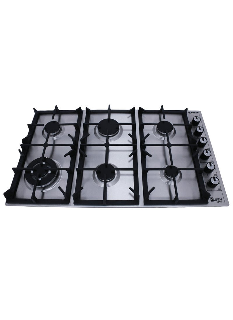 Purity Gas Hob 6 Eyes Heavy Duty Grids 