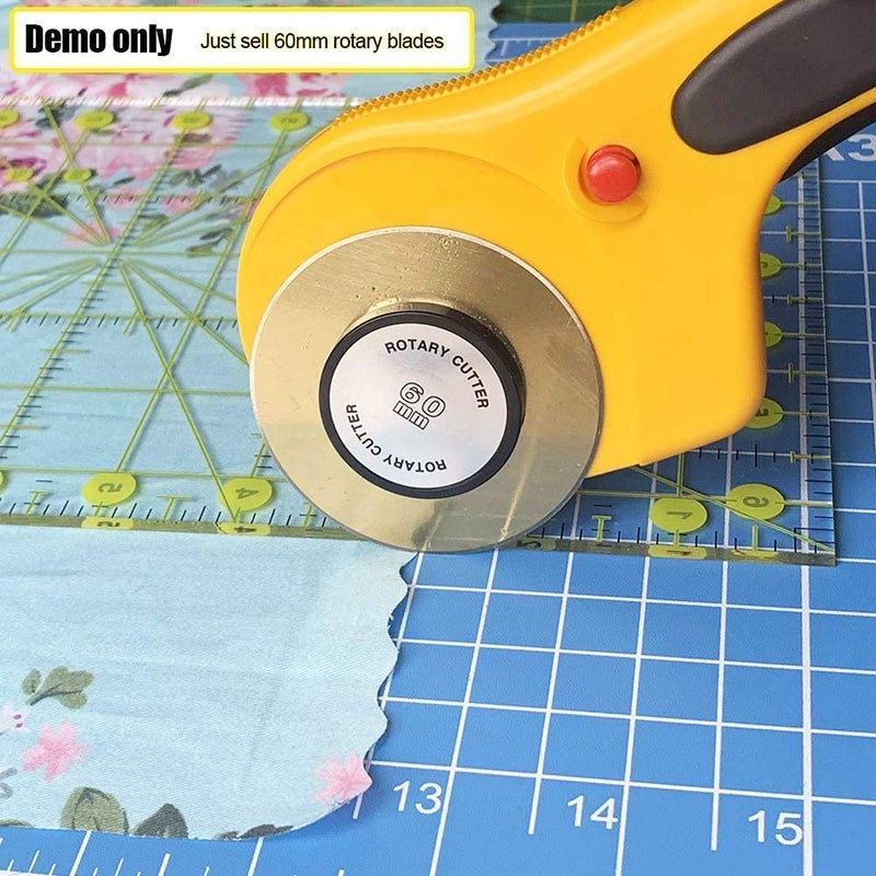 AUTOTOOLHOME Titanium Rotary Cutter Blades 60mm 10 Pack Replacement Quilting Scrapbooking Sewing Arts Crafts Farbric Paper Cutting Tool - Image 3