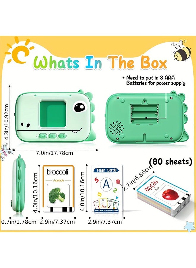 Talking Flash Cards - Portable Word Card Machine for Classrooms - Learning for Language Development, Autism Speech Therapy Toys, Sensory Learning, Gifts - Image 2