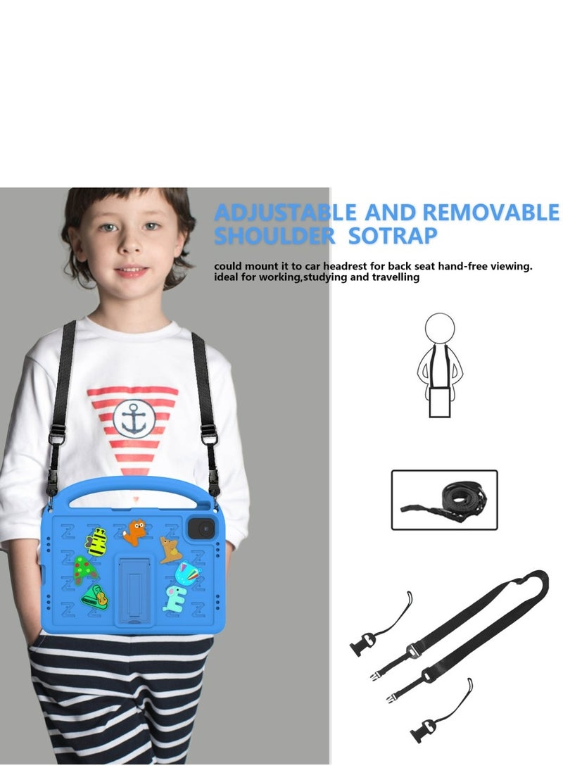 Children's protective case Compatible for Honor Pad X8A/ X9 11 inch , shockproof cover with shoulder strap bracket - Image 3