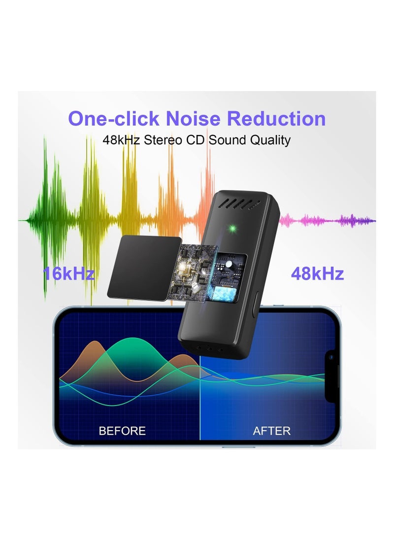 Generic - Wireless Lavalier Microphone, for iPhone iPad, 48H Battery Life, 2-in-1 Plug-Play Clip On Wireless Mic with Charging Case for iPad Recording Mic for Interview Video Podcast Vlog - Image 1