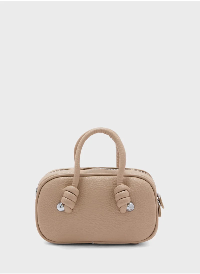 ايلا Metal Trim Detail Satchel Bag