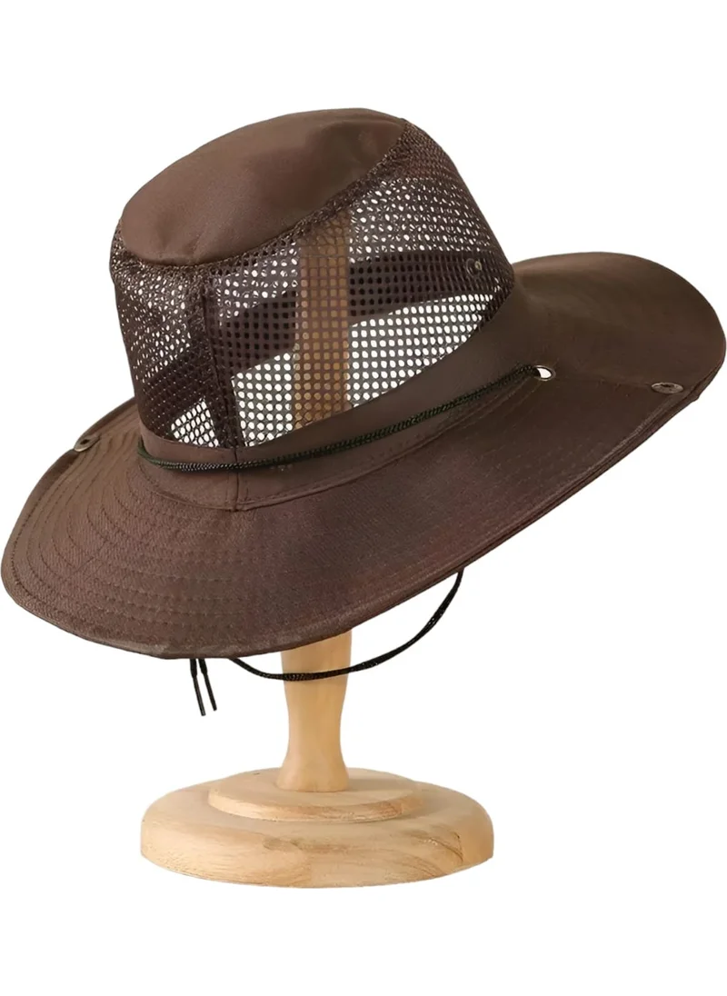 تيزجيلسين Net Safari Hat with Non-Flagging Pattern