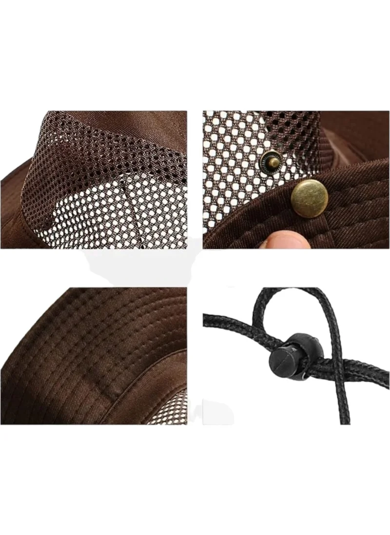 تيزجيلسين Net Safari Hat with Non-Flagging Pattern