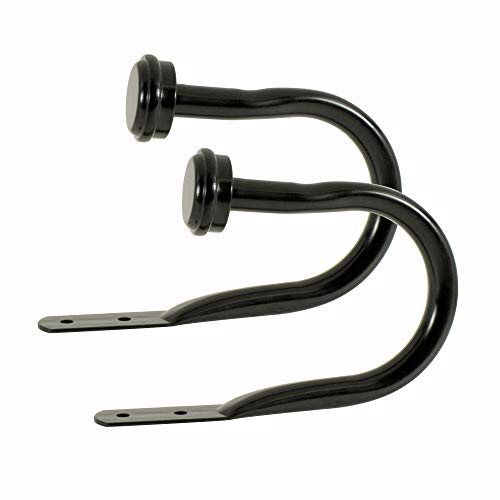 Decopolitan Cap Curtain Holdback, Black Espresso - Image 4