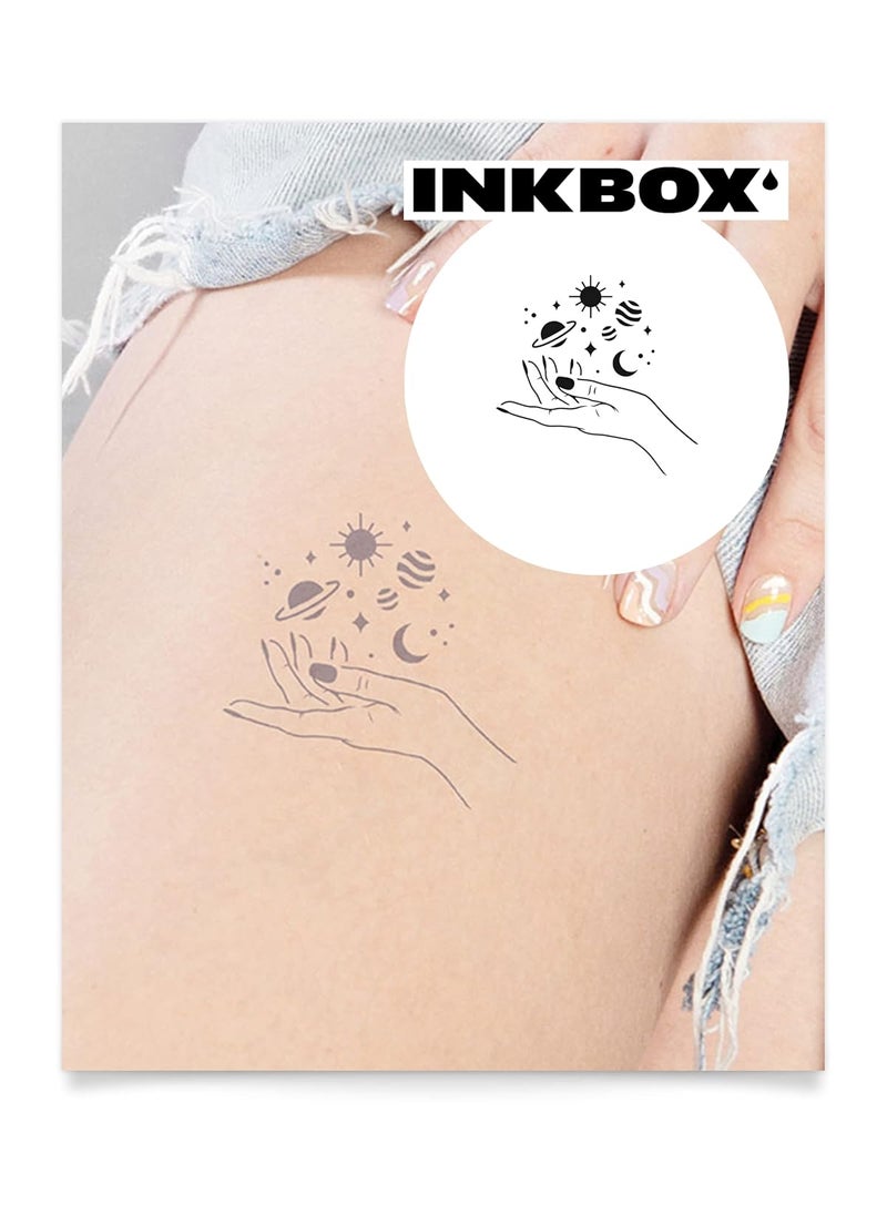 inkbox - Inkbox Temporary Tattoos, Semi-Permanent Tattoo, One Premium Easy Long Lasting, Water-Resistant Temp Tattoo with For Now Ink - Lasts 1-2 Weeks, Gokada, 4 x 4 in - Image 1