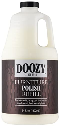 Doozy 64 oz Furniture & Cabinet Polish for All Wood & Metal, Leather & Glass - Oak, Teak, Dark & Light Wood - Best to Clean, Restore, Protect, Shine & Conceal Fine Surface Scratches - Image 1