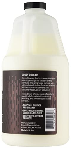 Doozy 64 oz Furniture & Cabinet Polish for All Wood & Metal, Leather & Glass - Oak, Teak, Dark & Light Wood - Best to Clean, Restore, Protect, Shine & Conceal Fine Surface Scratches - Image 4