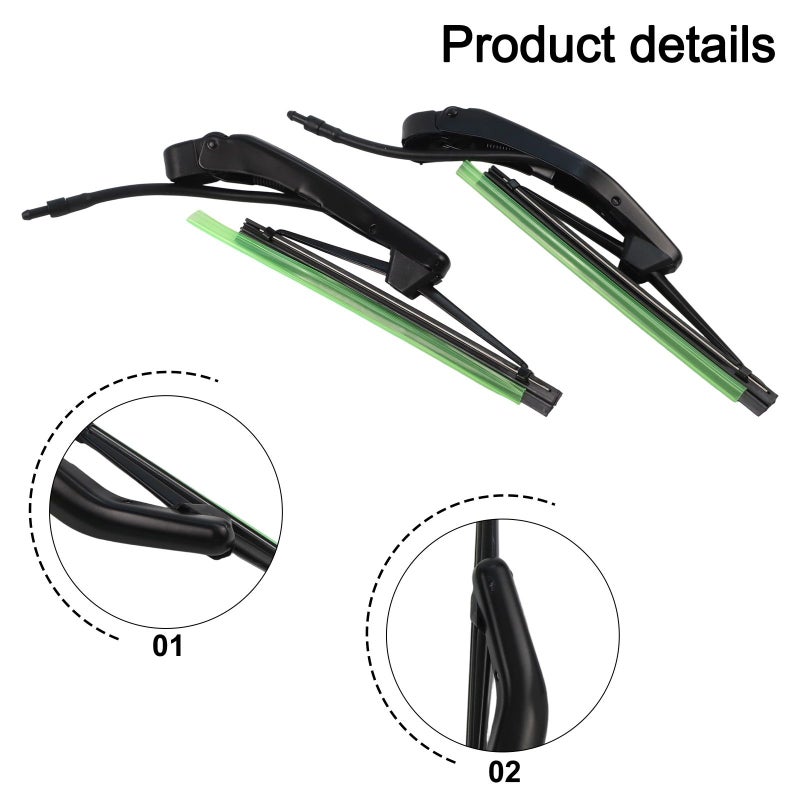 For Volvo 960 S80 S90 V90 340 360 740 760 940 2Pcs Headlight Wiper Type A - Image 3