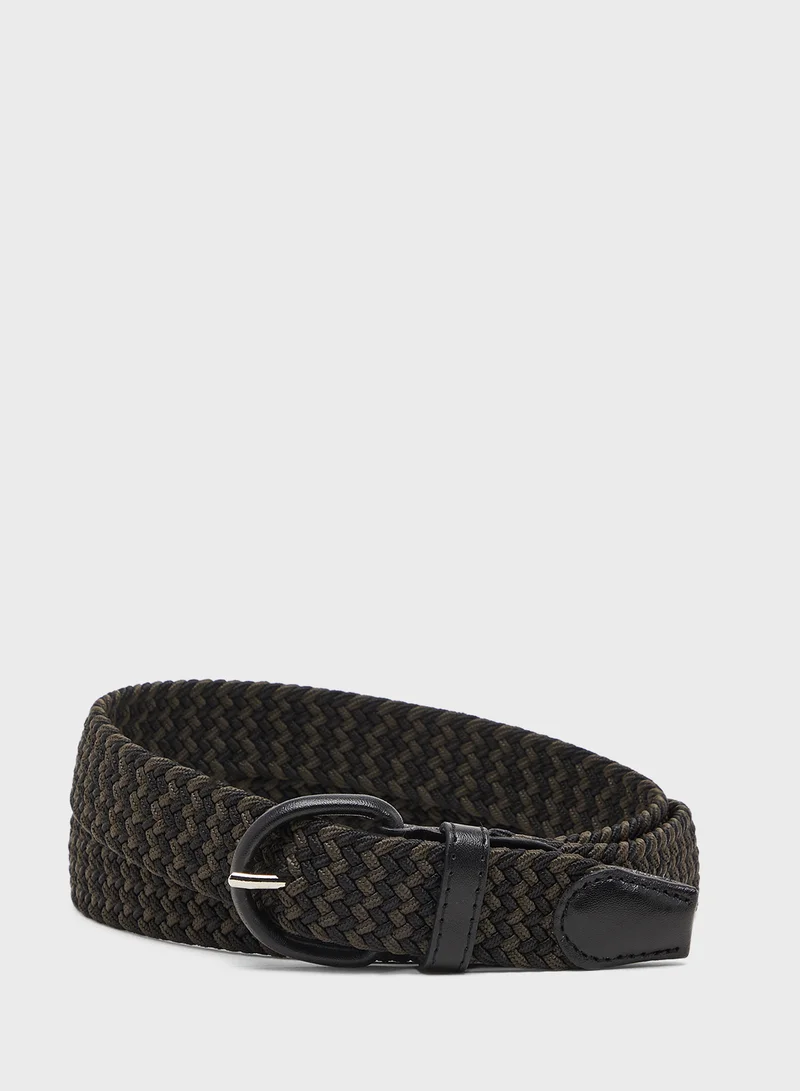 سفنتي فايف Weaved Free Size Casual Slim Fit Belt