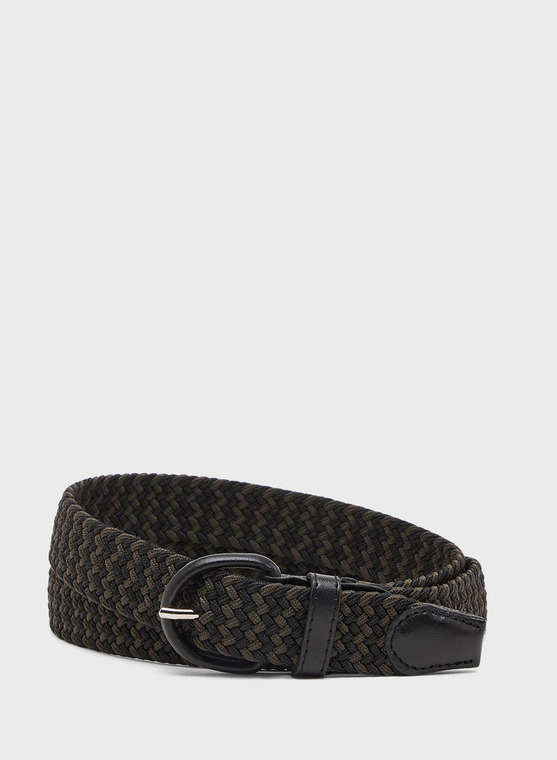 Seventy Five Weaved Free Size Casual Slim Fit Belt - Image 1