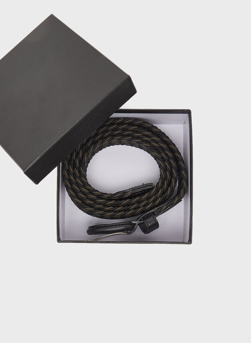 Seventy Five Weaved Free Size Casual Slim Fit Belt - Image 3