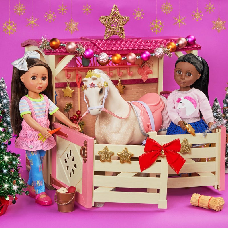 Glitter Girls by Battat – All Asparkle Acres Riding Stable Set – Accessory set for 14-inch horses - 14 inch Doll Accessories and Clothes for Girls Age 3 and Up – Children’s Toys (GG57000Z) - Image 2