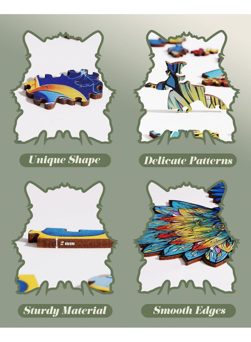 ROBOTIME Rowood Owl Flower Wooden Jigsaw Puzzle TA004 - Image 4