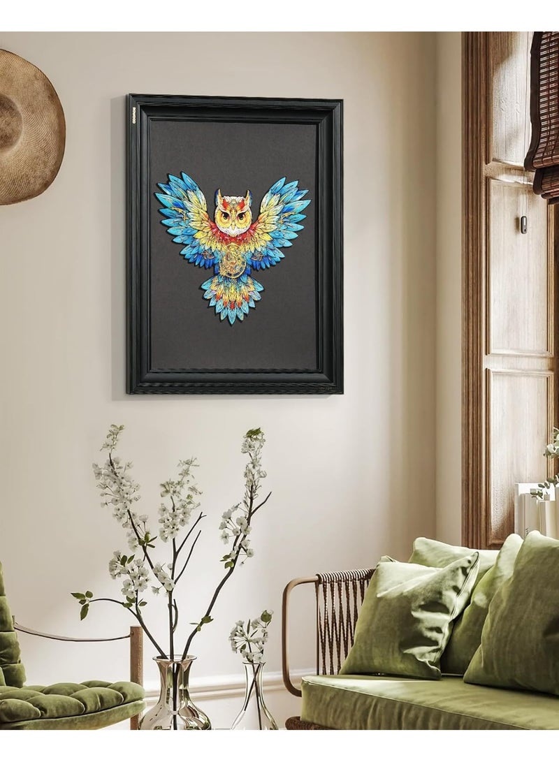 ROBOTIME Rowood Owl Flower Wooden Jigsaw Puzzle TA004 - Image 5