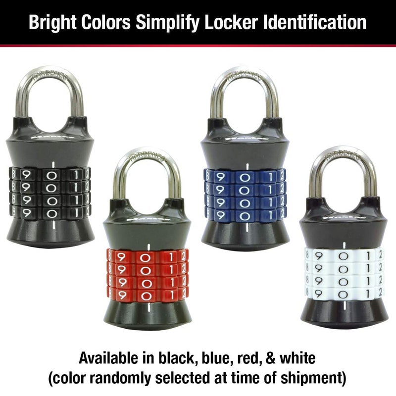 Master Lock Combination Lock, Set Your Own Combination Lock for Gym and School Lockers, Indoor Combo Padlock, Colors May Vary, 1535D - Image 4