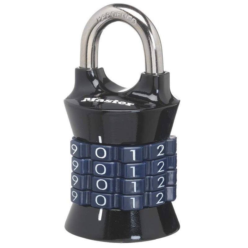 Master Lock Combination Lock, Set Your Own Combination Lock for Gym and School Lockers, Indoor Combo Padlock, Colors May Vary, 1535D - Image 1