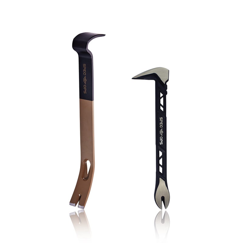 Spec Ops Tools 1 Cats Paw 15 Flat Pry Bar Crowbar Tool Set Teardrop Nail Pullers HighCarbon Steel 3 Donated to Veterans
