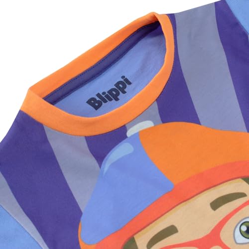 Blippi Pajamas | Long Sleeve Boys Pjs | Kids Pajama Set | Boys' Sleepwear Blue 3T - Image 5