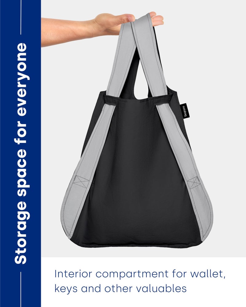 Notabag Single, Grey/Black, Original - Image 4