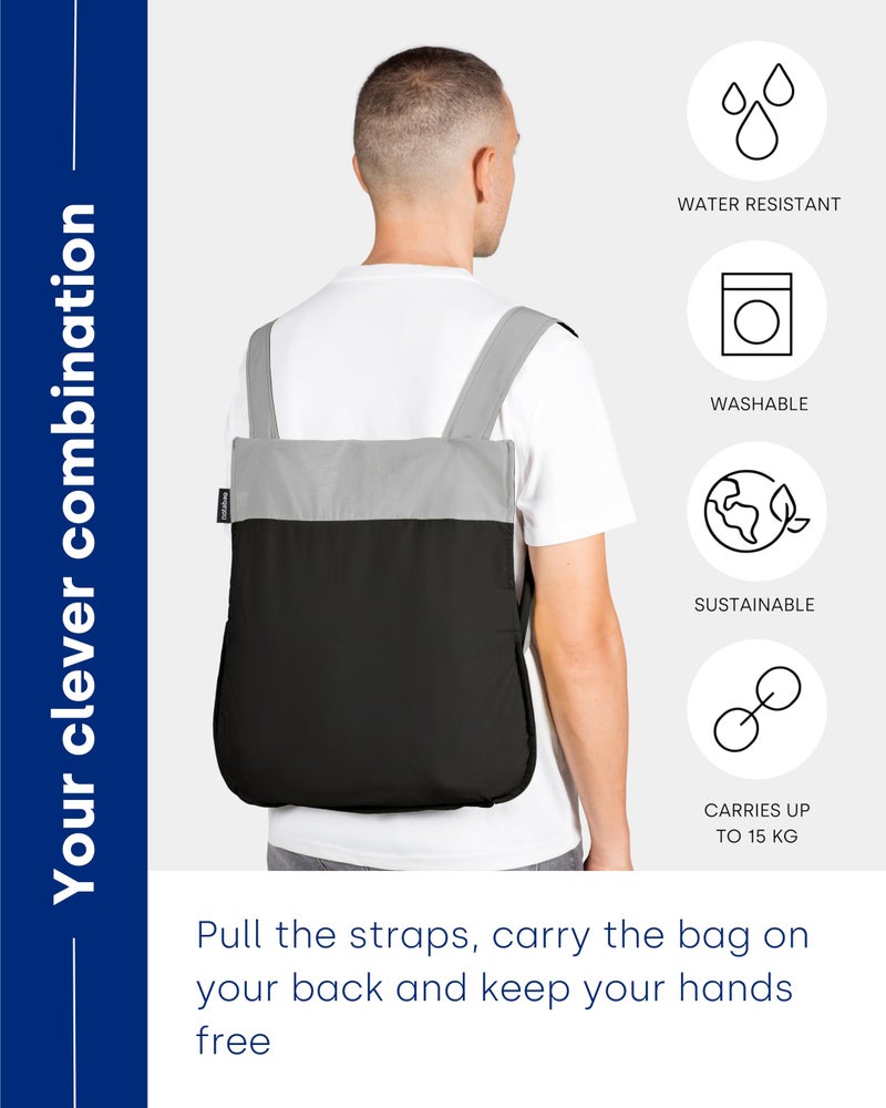 Notabag Single, Grey/Black, Original - Image 3