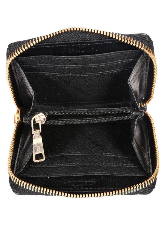 Sassora Premium Leather RFID Small Wallet for Ladies (Black) - Image 2
