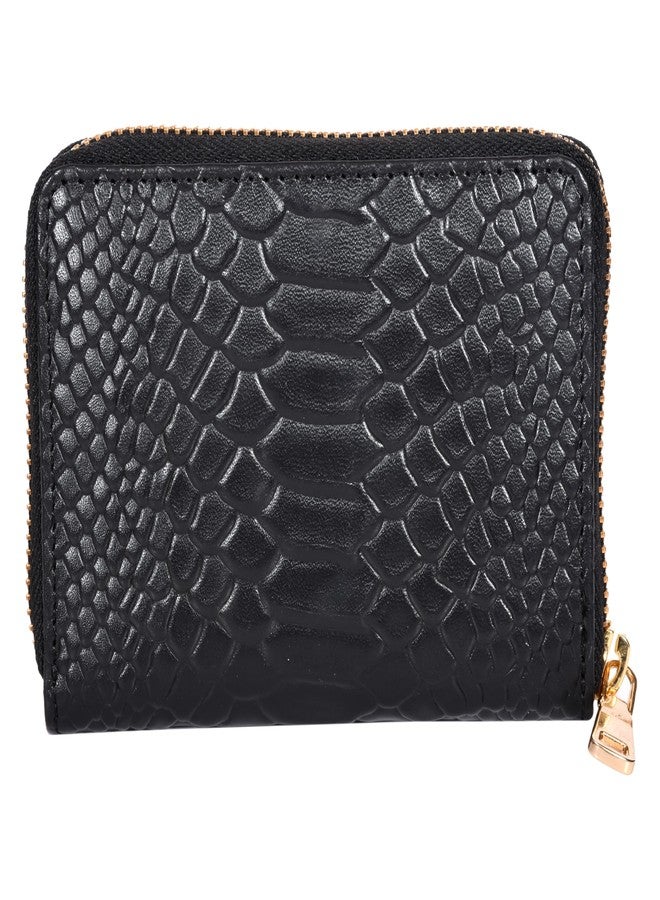 Sassora Premium Leather RFID Small Wallet for Ladies (Black) - Image 5