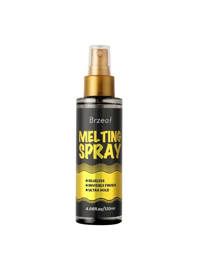 Brzeaf Lace Fusion Spray & Hold Spray(120ml), Extreme Hold, No Glue, Fusion Spray For Lace Wigs, Strong Natural Finish Grip, Dries Quickly, F Spray - Image 1