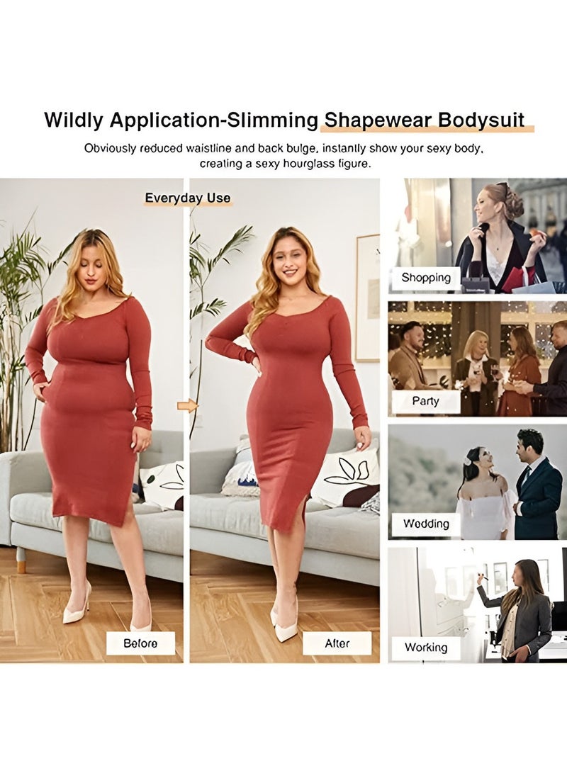 مشدات الجسم النسائية ذات الخصر العالي للتحكم في البطن، مشدات الجسم الكاملة للنساء